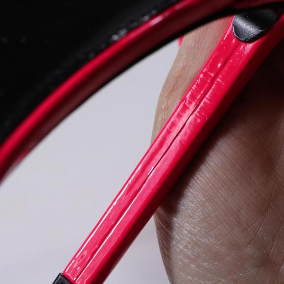 39 HH Vernice Fluo Neon Highlighter Pink Classic Heels Sandals D093 - Picture 7 of 12